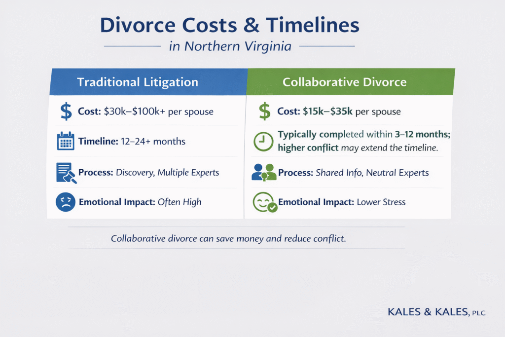 Collaborative Divorce vs Traditional Divorce Litigation in Northern Virginia – Costs and Benefits