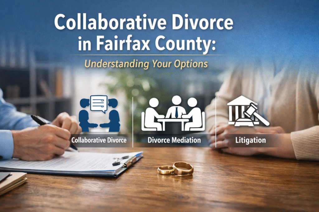 Divorce Mediation, Collaborative Divorce, and Litigation in Fairfax County: Understanding Your Options
